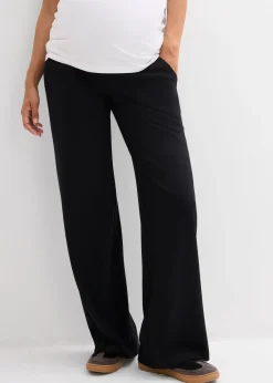 Pantalon de grossesse en jersey milano, jambe large