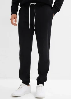 Pantalon de jogging à bords-côtes en bas de jambe