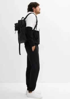 Pantalon de jogging à bords-côtes en bas de jambe