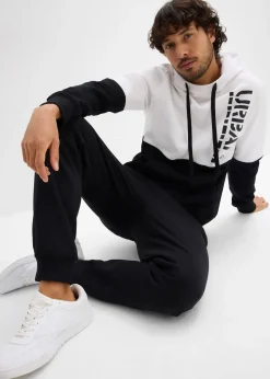 Pantalon de jogging à bords-côtes en bas de jambe