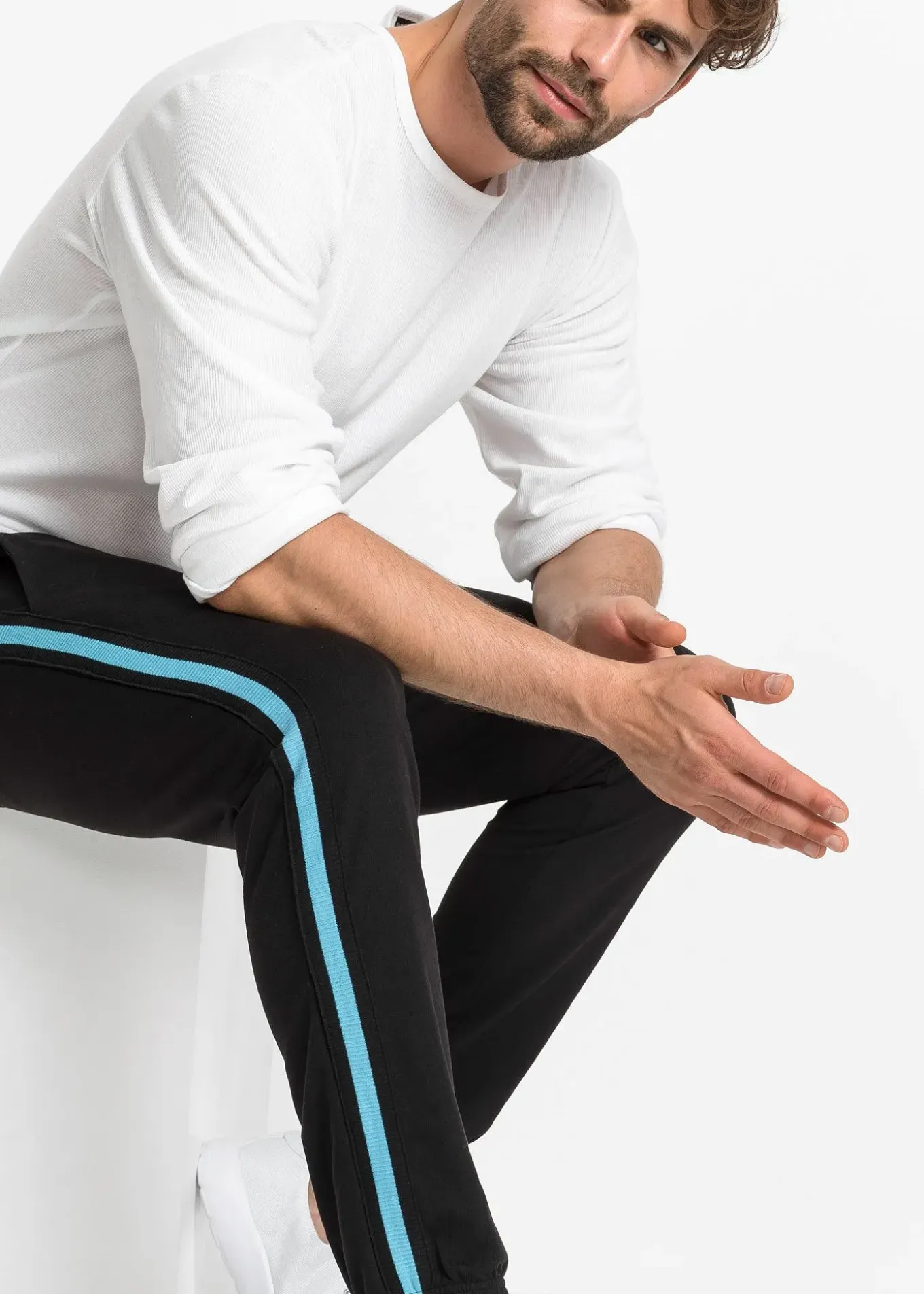 Pantalon de jogging à détails contrastants