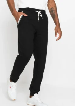 Pantalon de jogging à détails contrastants, 100% coton