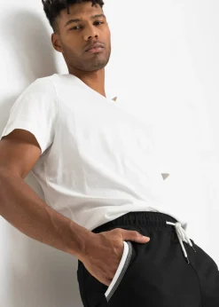 Pantalon de jogging à détails contrastants, 100% coton