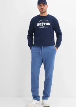 Pantalon de jogging à jambes droites, intérieur gratté doux