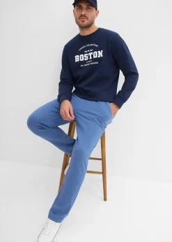 Pantalon de jogging à jambes droites, intérieur gratté doux