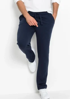 Pantalon de jogging à jambes droites, intérieur gratté doux