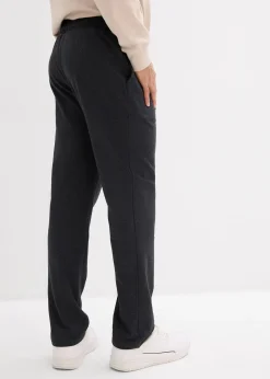 Pantalon de jogging à jambes droites, intérieur gratté doux