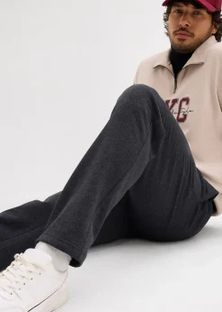 Pantalon de jogging à jambes droites, intérieur gratté doux