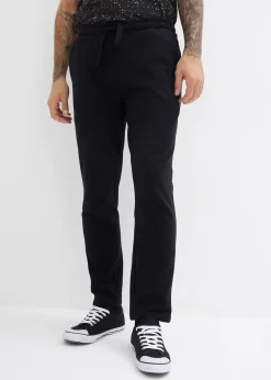 Pantalon de jogging à jambes droites, intérieur gratté doux