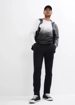 Pantalon de jogging à jambes droites, intérieur gratté doux