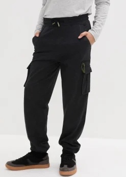 Pantalon de jogging à poches cargo en coton mélangé