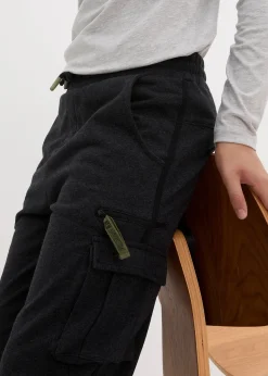 Pantalon de jogging à poches cargo en coton mélangé