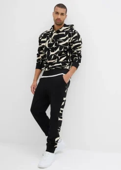 Pantalon de jogging avec empiècement, 100% coton