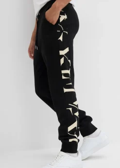 Pantalon de jogging avec empiècement, 100% coton