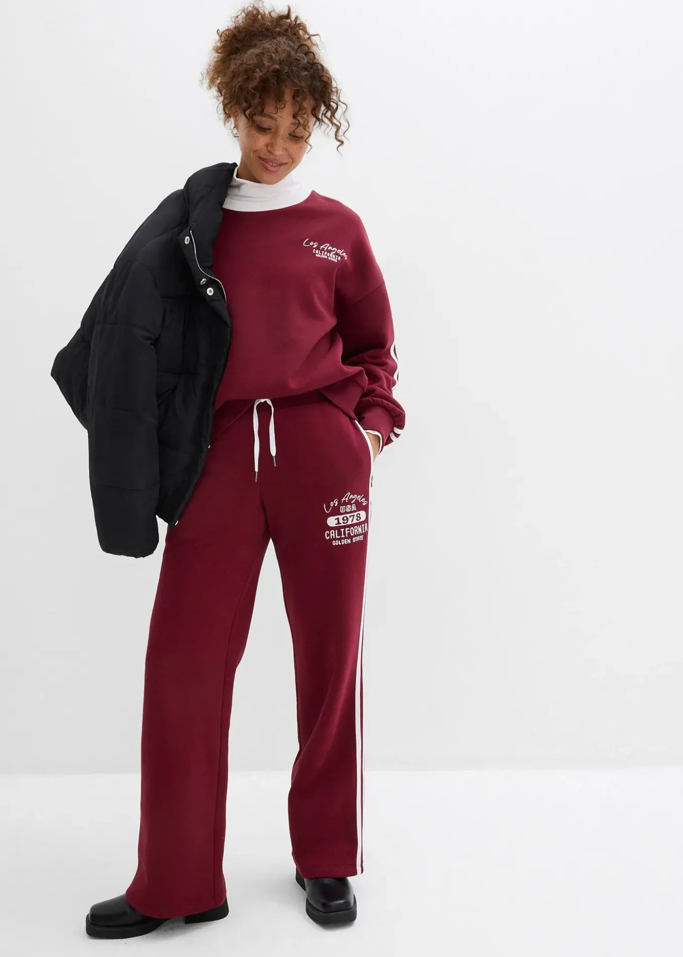 Pantalon de jogging doux en coton mélangé
