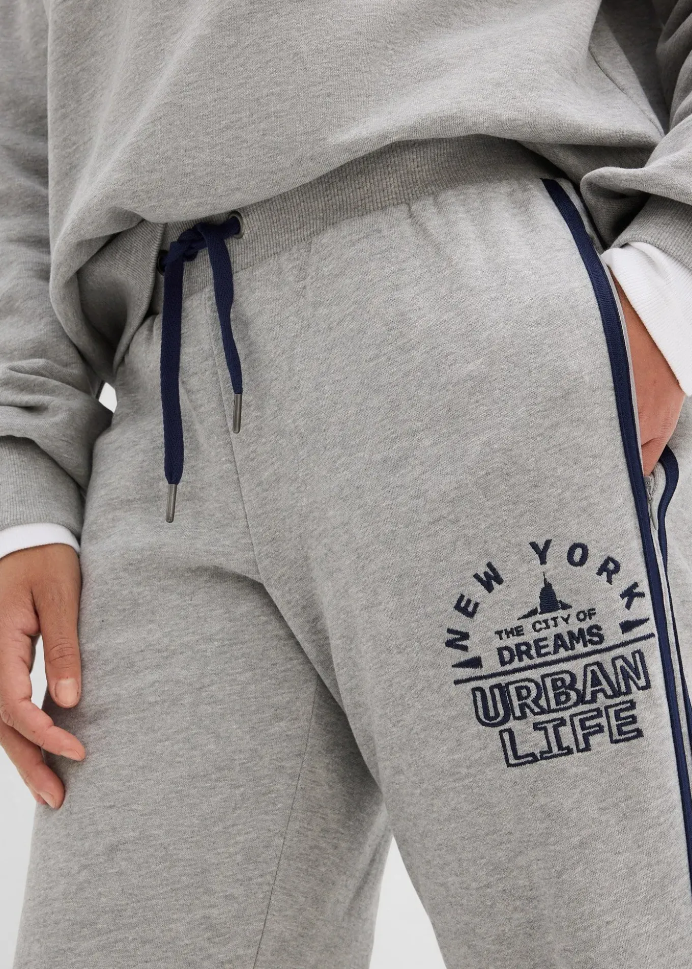 Pantalon de jogging doux en coton mélangé