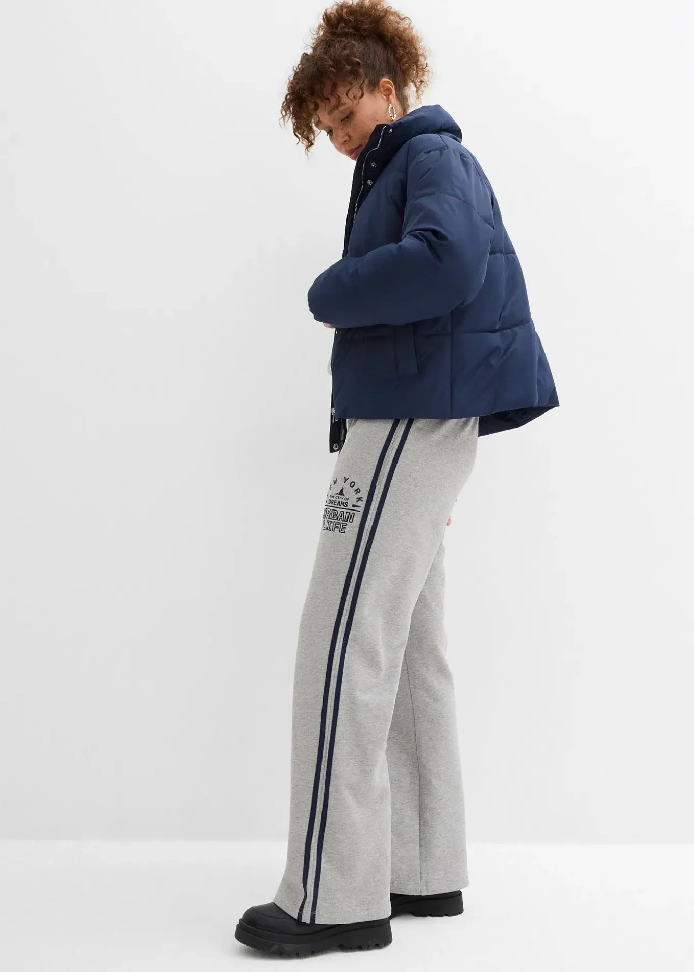 Pantalon de jogging doux en coton mélangé