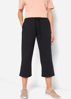 Pantalon de jogging en coton, mi-mollet