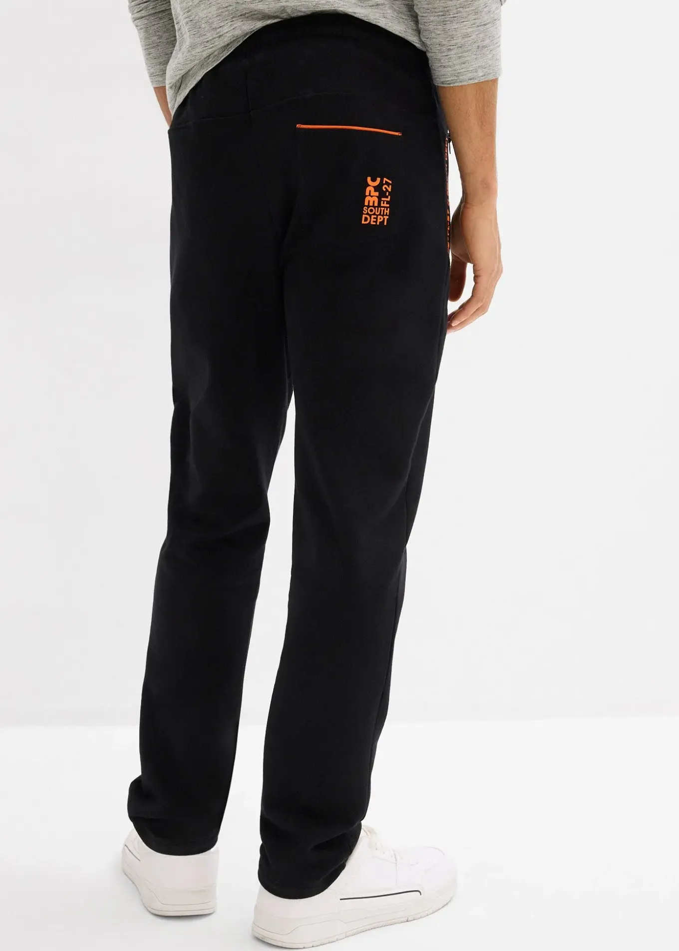 Pantalon de jogging en coton avec poches zippées pratiques
