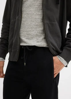 Pantalon de jogging en coton avec poches zippées pratiques