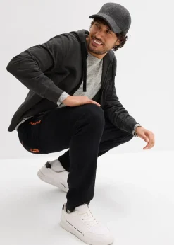 Pantalon de jogging en coton avec poches zippées pratiques