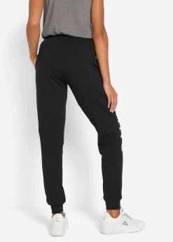 Pantalon de jogging en coton avec imprimé, loose