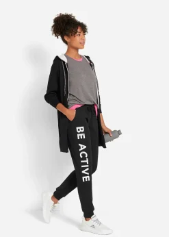 Pantalon de jogging en coton avec imprimé, loose