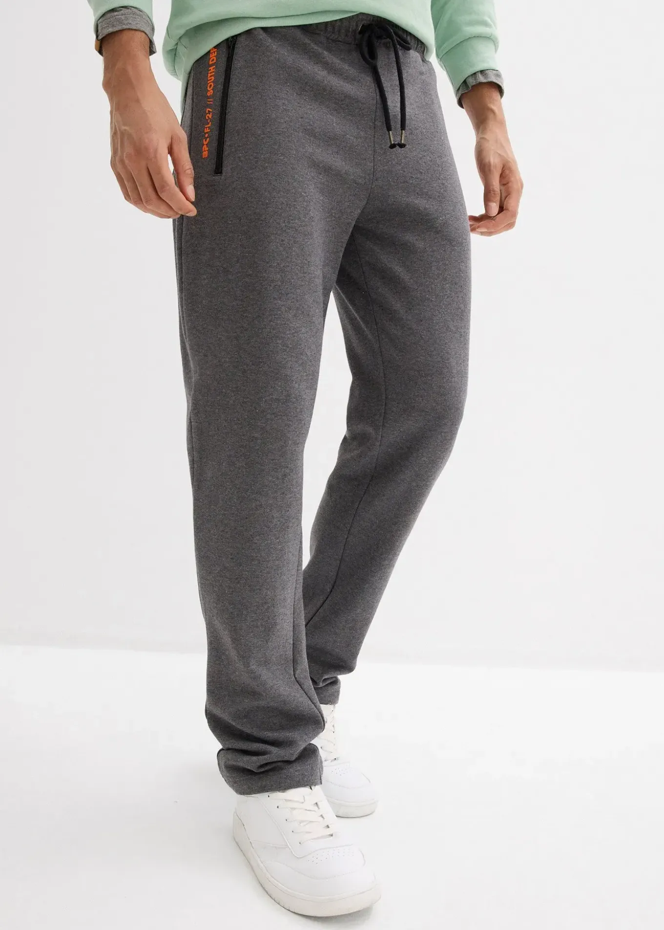 Pantalon de jogging en coton avec poches zippées pratiques