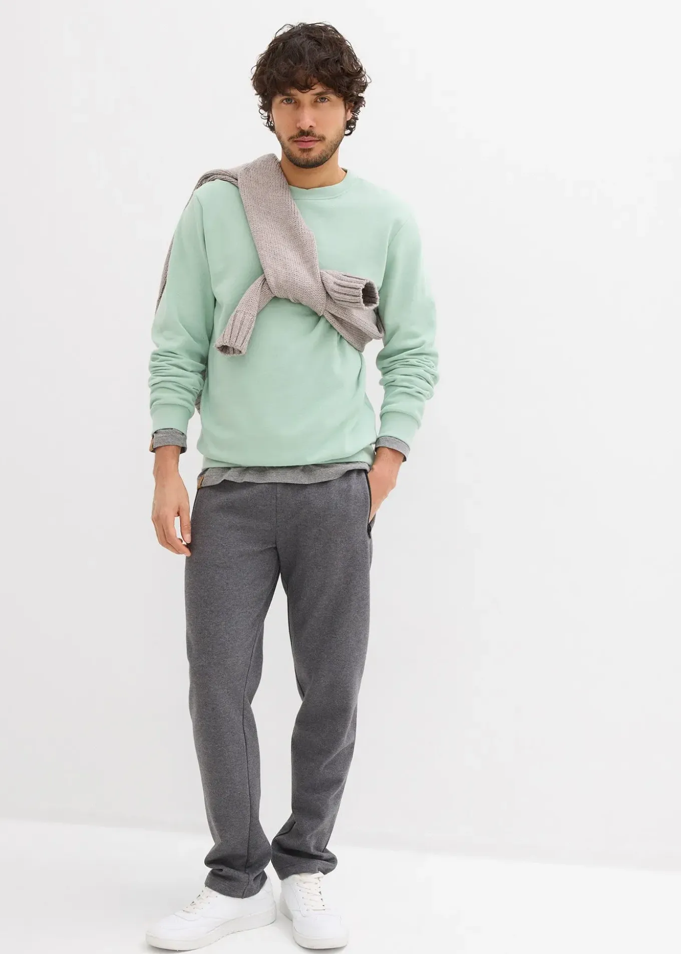 Pantalon de jogging en coton avec poches zippées pratiques