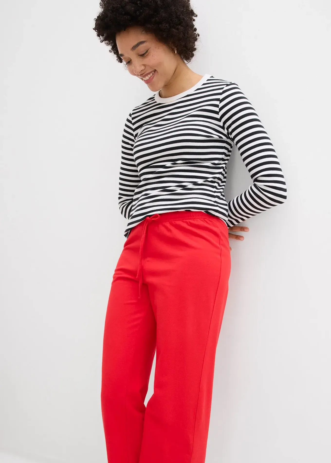 Pantalon de jogging large 100% coton