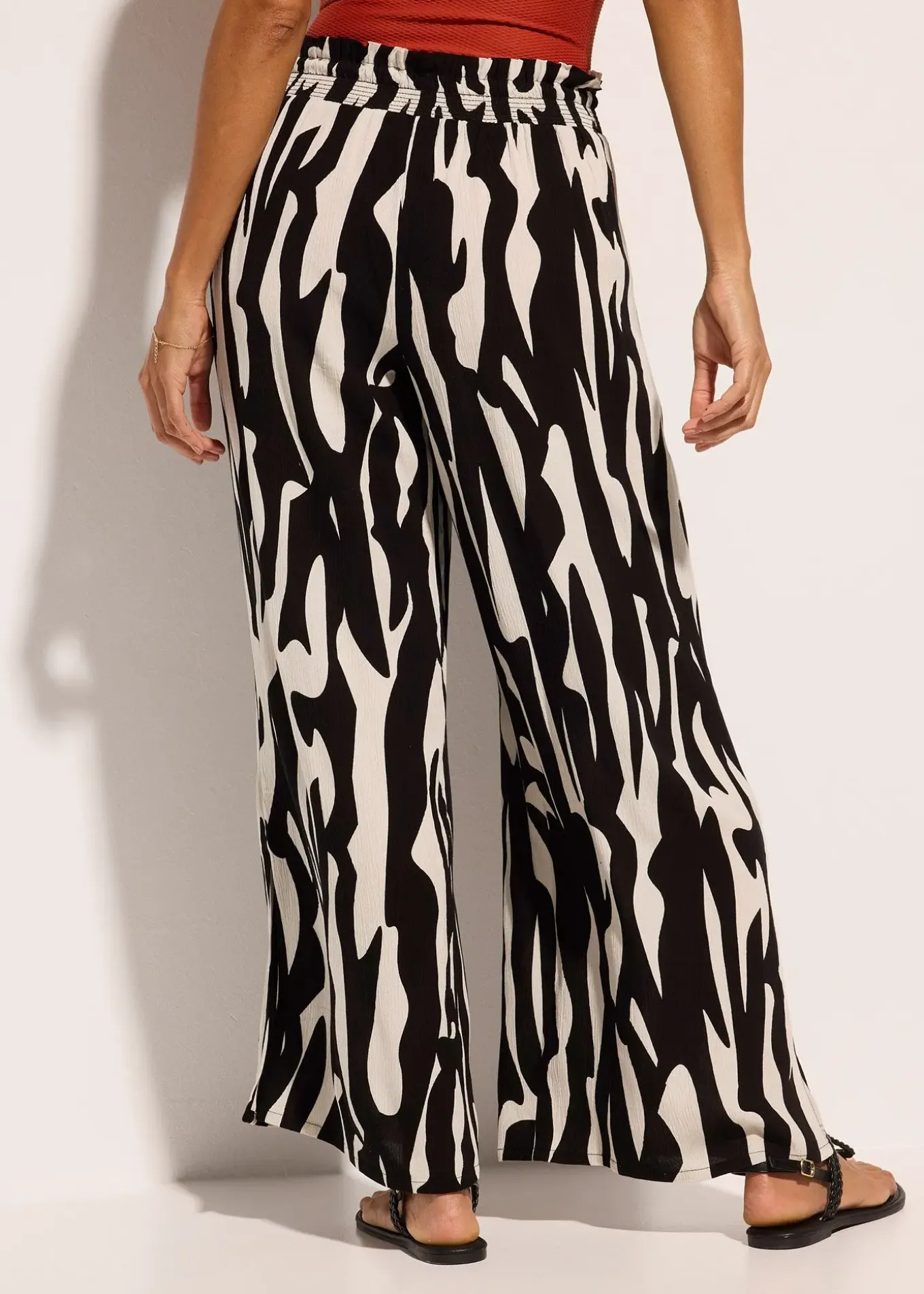 Pantalon de plage en viscose fluide