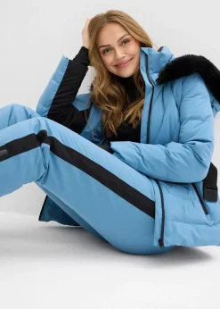 Pantalon de ski chaudement rembourré avec pare-neige