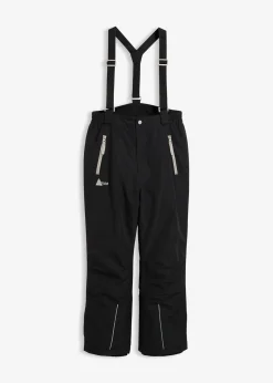 Pantalon de ski imperméable à bretelles et détails réfléchissants
