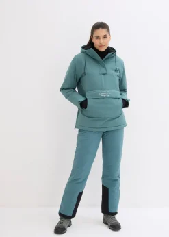 Pantalon de ski thermique imperméable avec bretelles amovibles