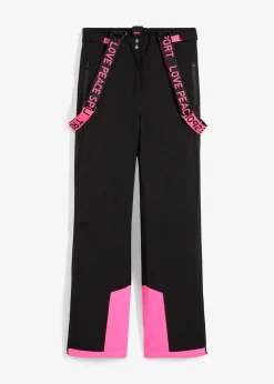 Pantalon de ski thermique imperméable avec bretelles amovibles