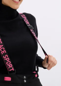 Pantalon de ski thermique imperméable avec bretelles amovibles