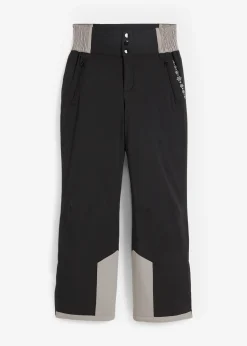 Pantalon de ski thermo fonctionnel coupe haute avec taille confortable, étanche, Straight