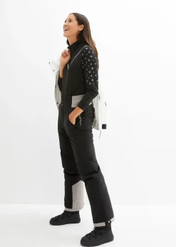 Pantalon de ski thermo fonctionnel coupe haute avec taille confortable, étanche, Straight