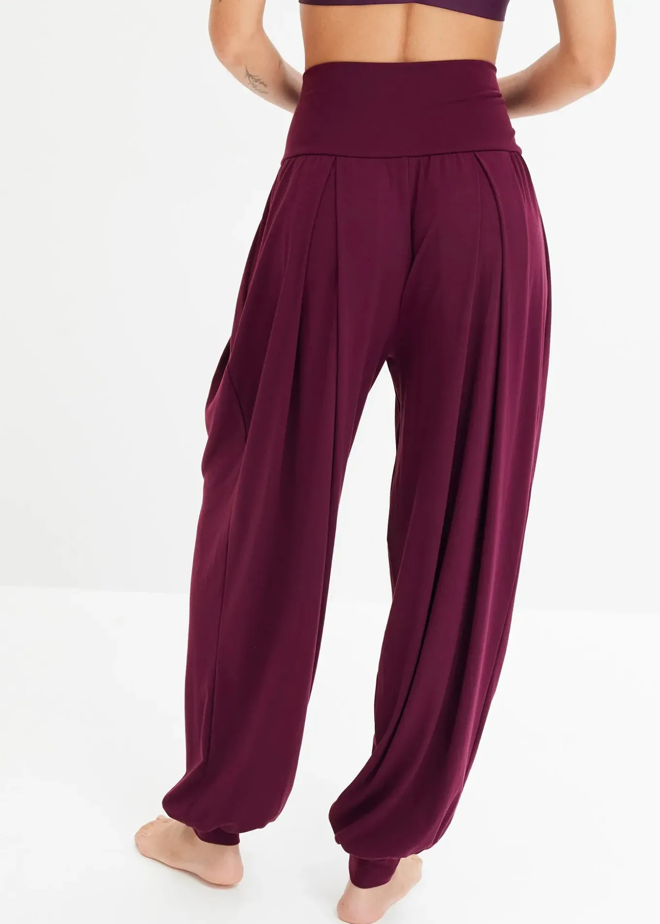 Pantalon de sport ample avec taille retroussable