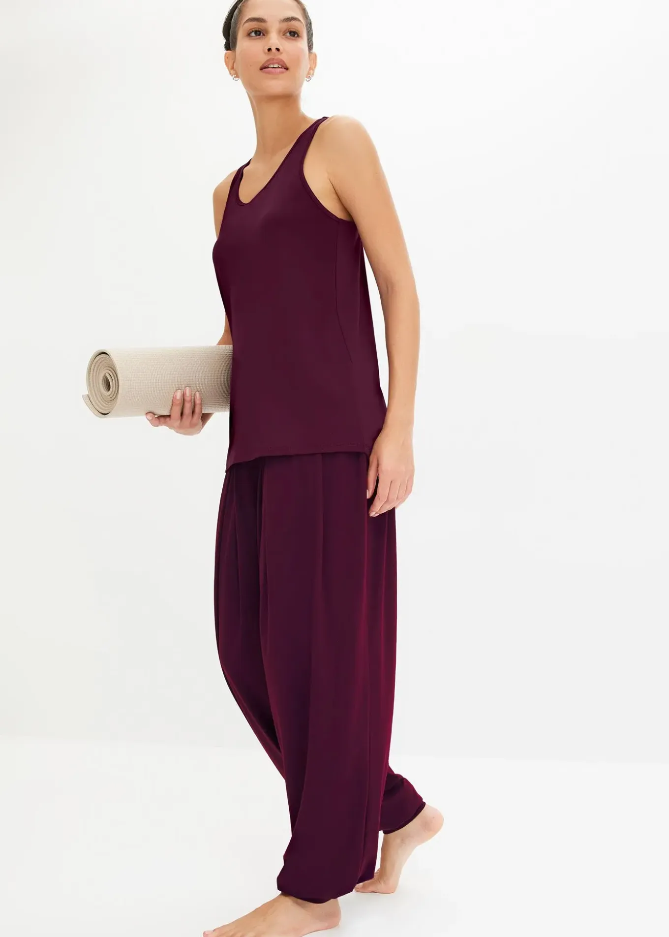 Pantalon de sport ample avec taille retroussable