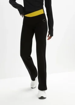 Pantalon de sport en coton, jambes évasées