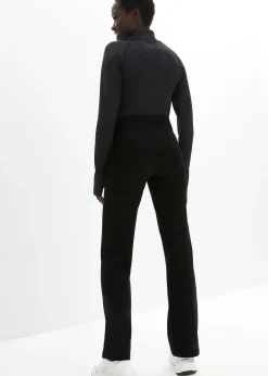 Pantalon de sport en coton, jambes évasées