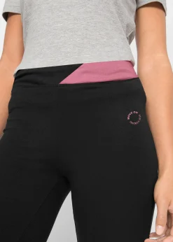 Pantalon de sport en coton, jambes évasées