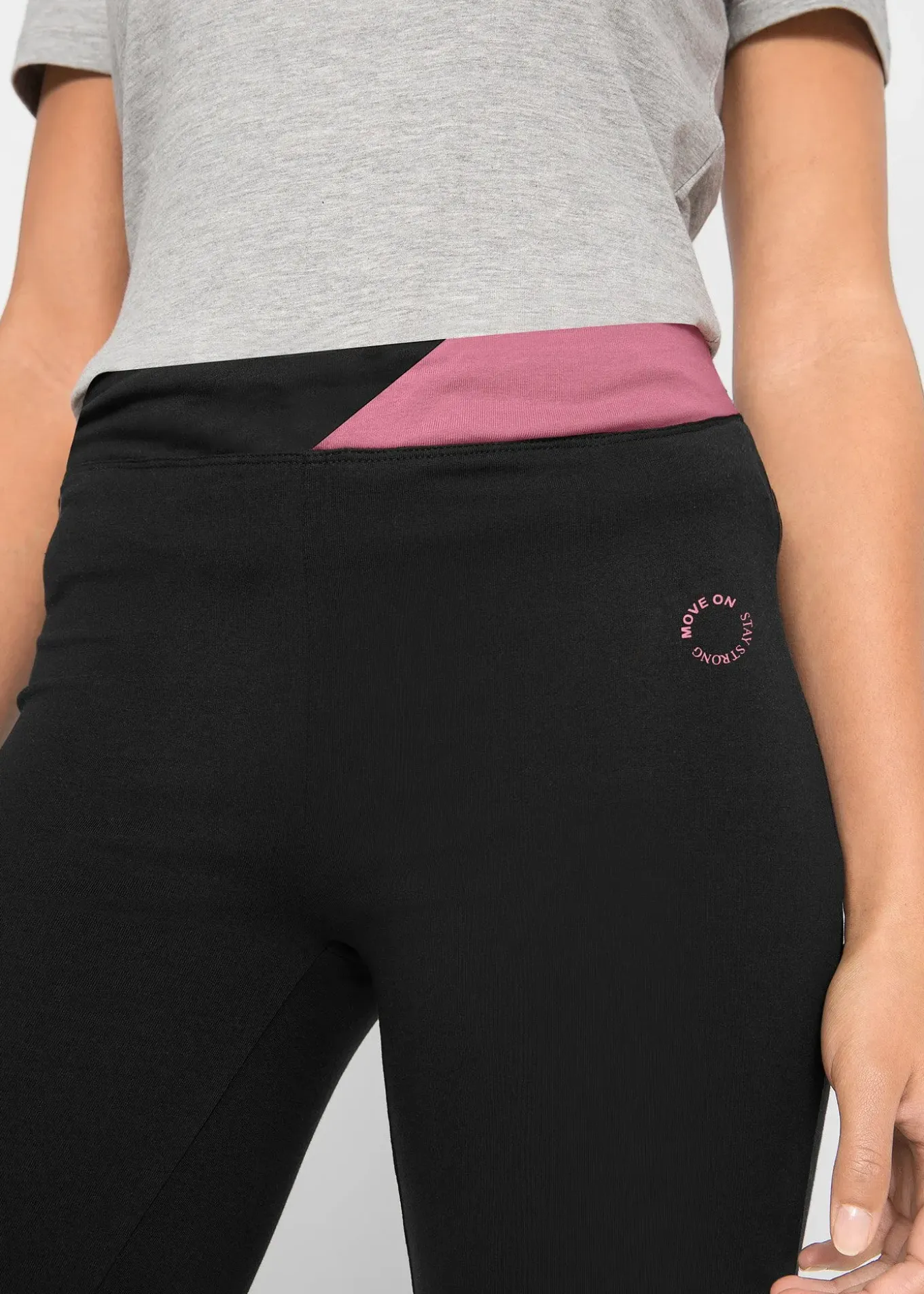 Pantalon de sport en coton, jambes évasées