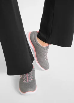 Pantalon de sport en coton, jambes évasées