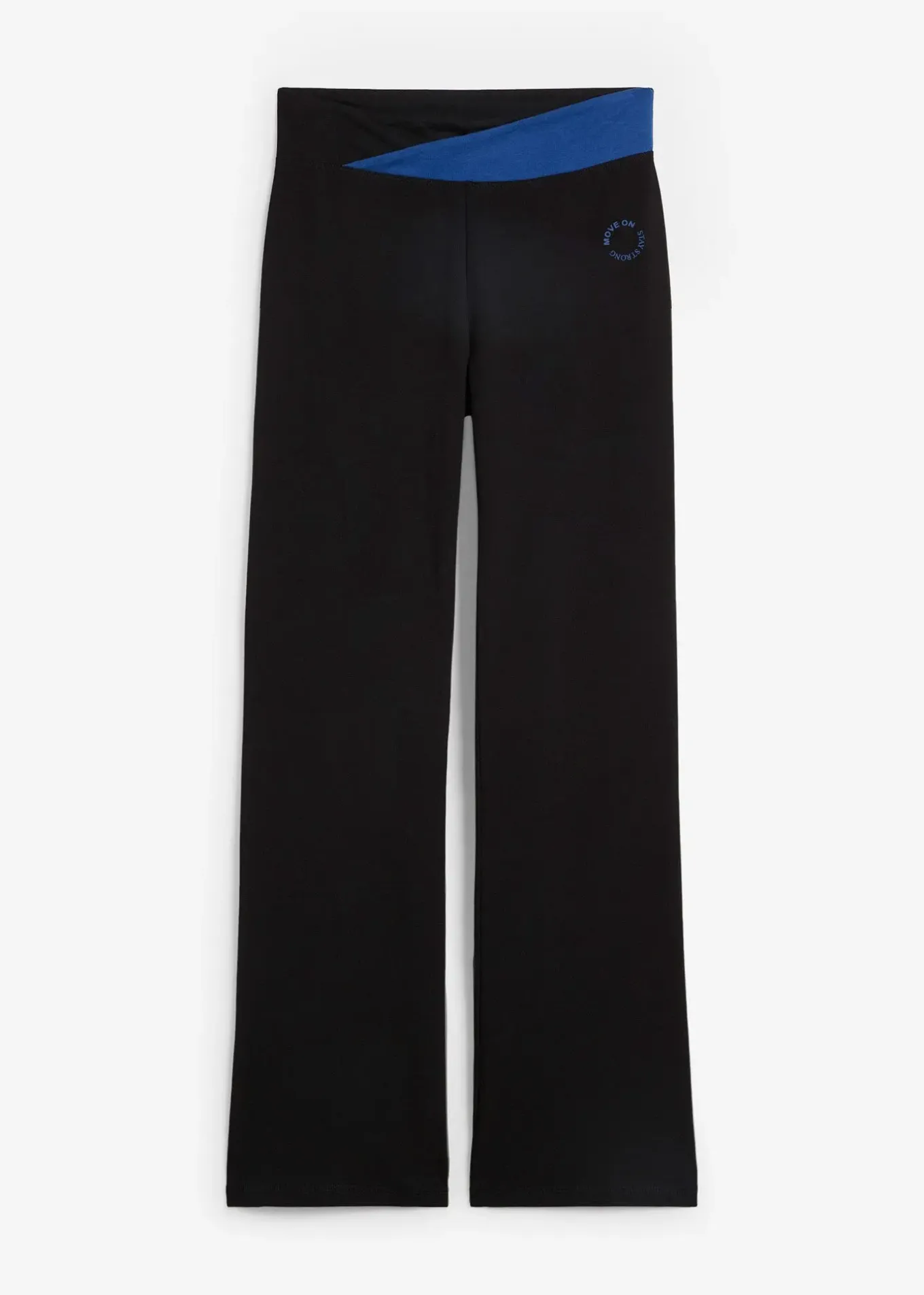 Pantalon de sport en coton, jambes évasées