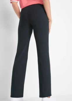 Pantalon de sport en coton, jambes évasées