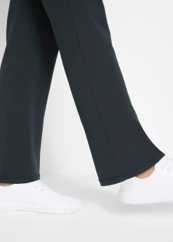 Pantalon de sport en coton, jambes évasées