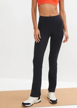 Pantalon de sport sculptant avec poche, jambes évasées