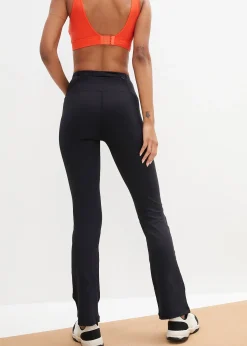 Pantalon de sport sculptant avec poche, jambes évasées